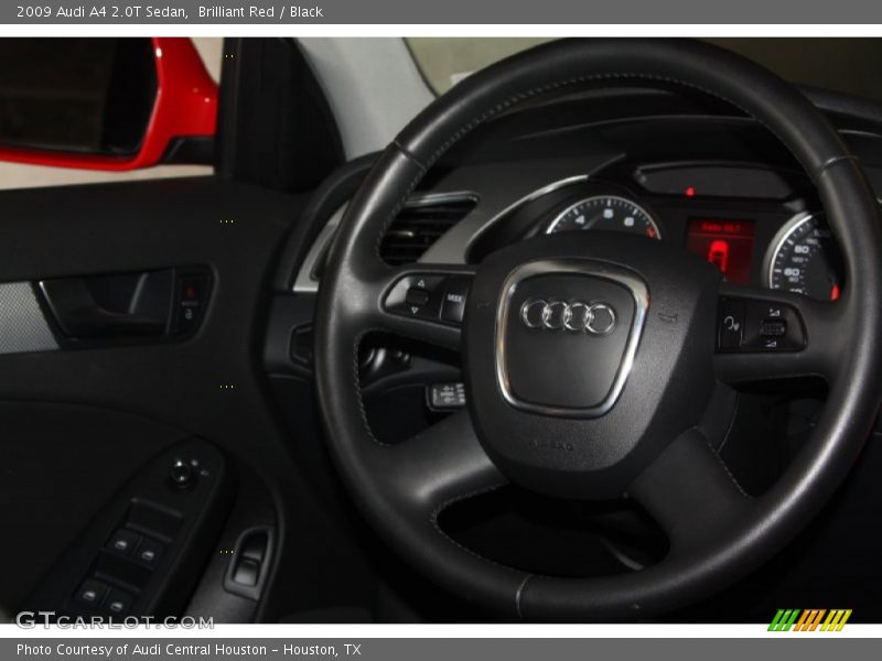 Brilliant Red / Black 2009 Audi A4 2.0T Sedan