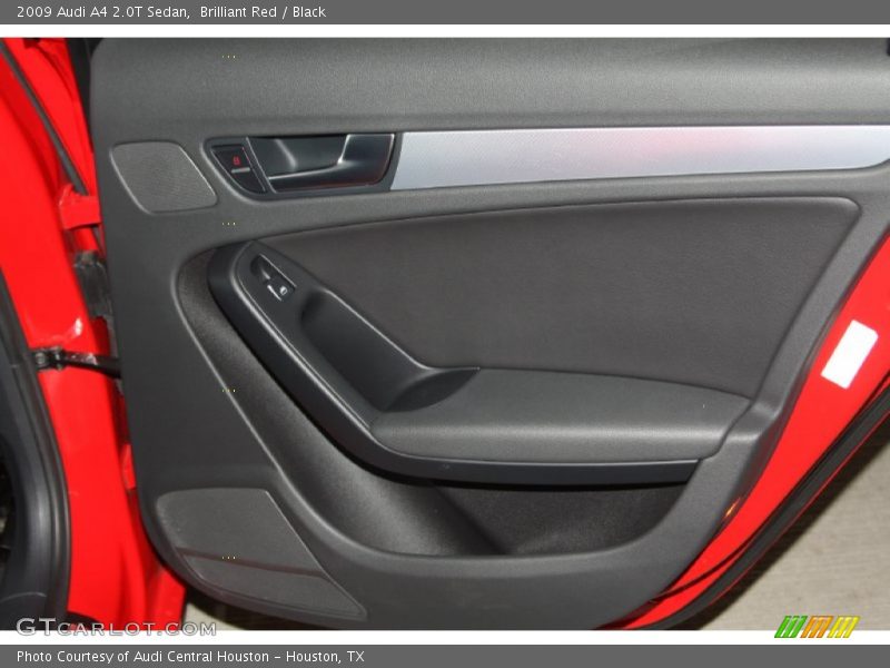 Brilliant Red / Black 2009 Audi A4 2.0T Sedan