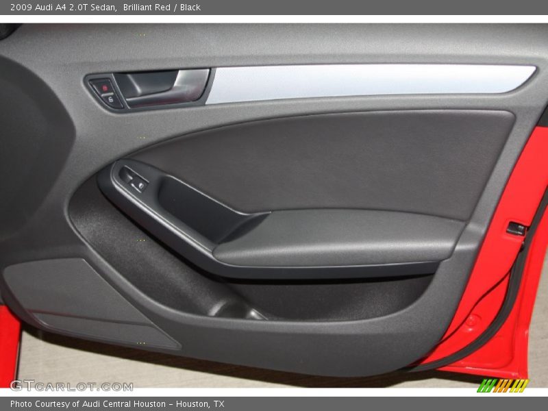 Brilliant Red / Black 2009 Audi A4 2.0T Sedan