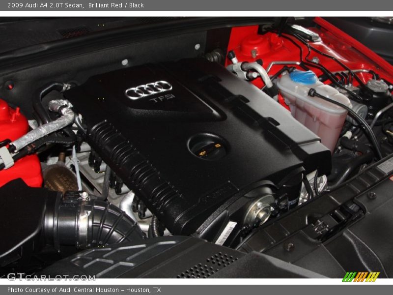 Brilliant Red / Black 2009 Audi A4 2.0T Sedan