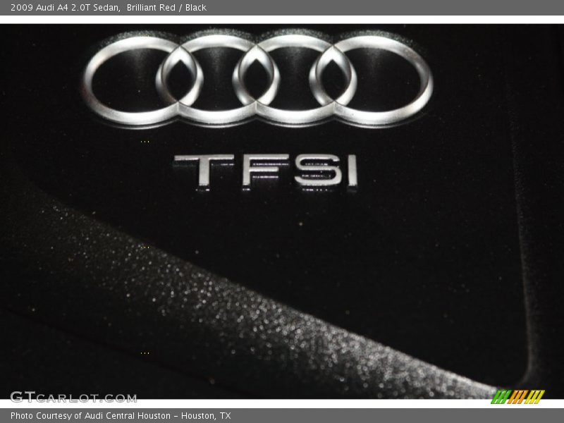 Brilliant Red / Black 2009 Audi A4 2.0T Sedan