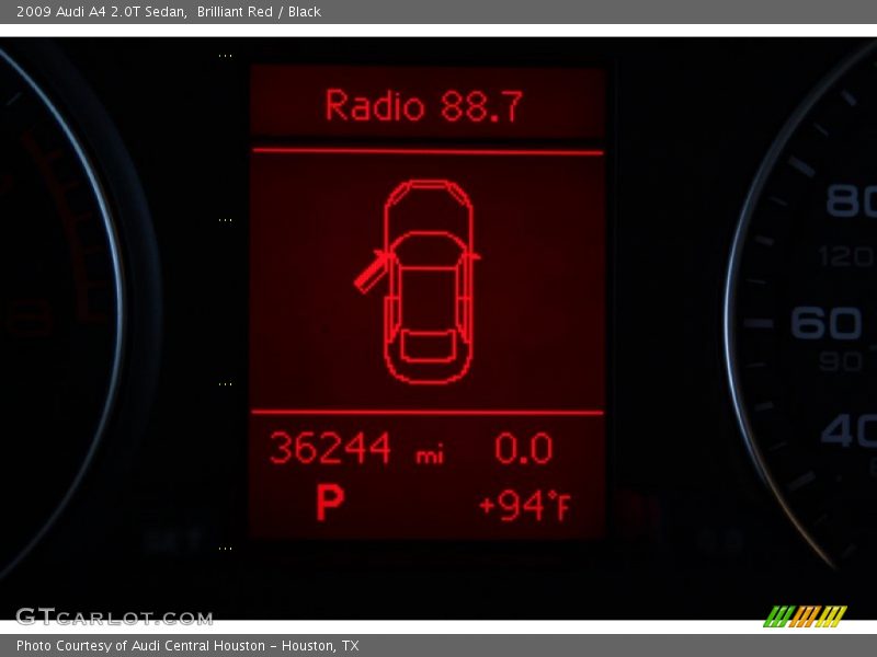 Brilliant Red / Black 2009 Audi A4 2.0T Sedan