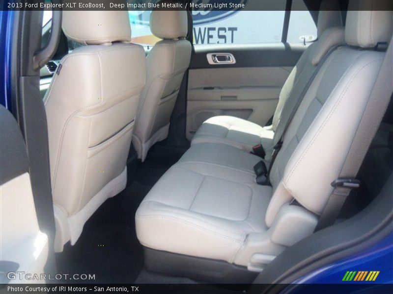 Deep Impact Blue Metallic / Medium Light Stone 2013 Ford Explorer XLT EcoBoost