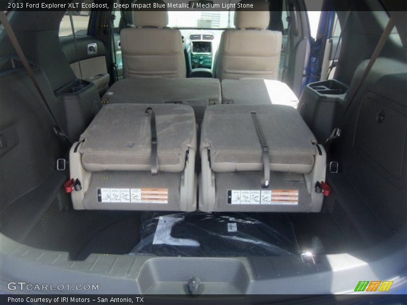Deep Impact Blue Metallic / Medium Light Stone 2013 Ford Explorer XLT EcoBoost