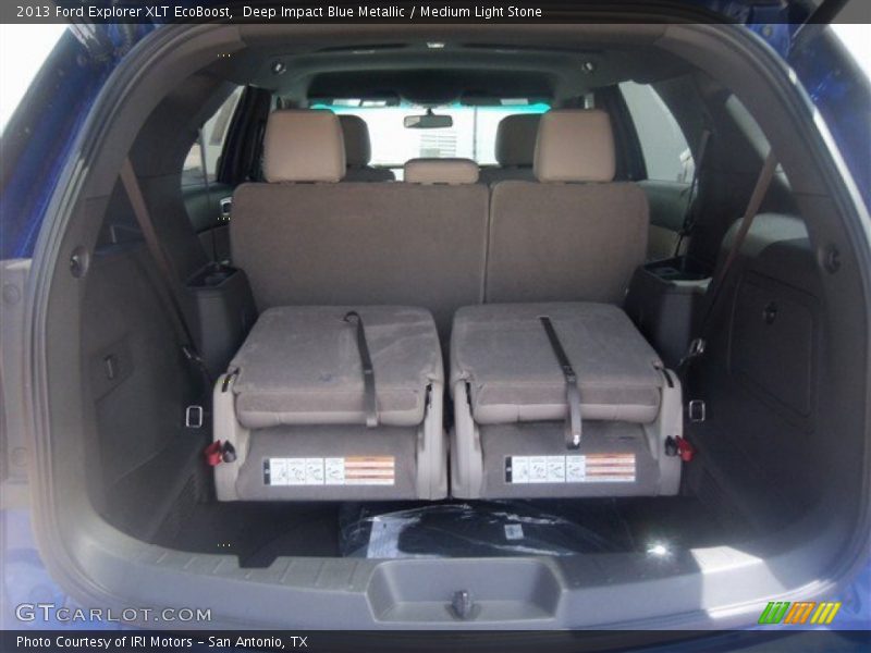 Deep Impact Blue Metallic / Medium Light Stone 2013 Ford Explorer XLT EcoBoost