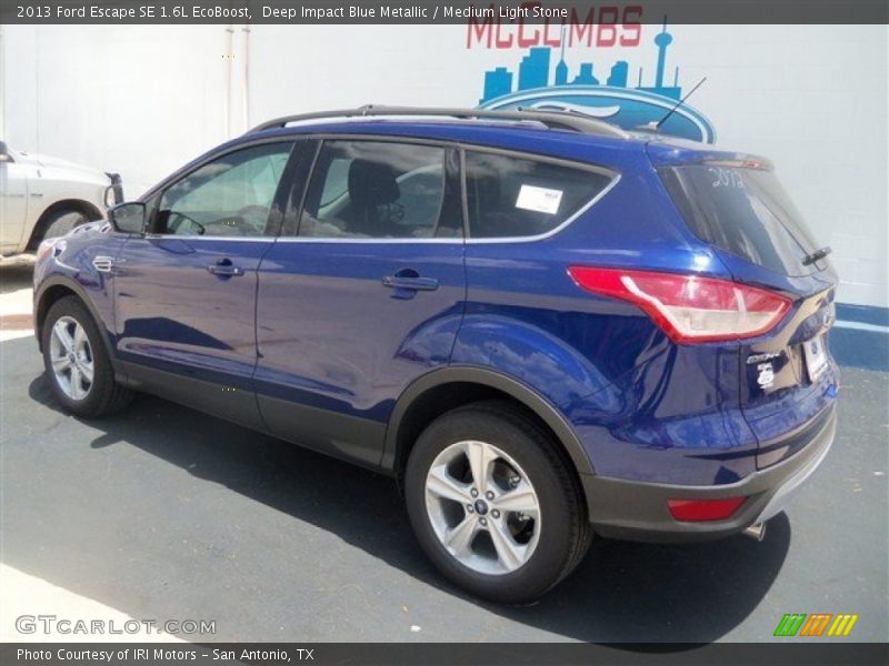 Deep Impact Blue Metallic / Medium Light Stone 2013 Ford Escape SE 1.6L EcoBoost