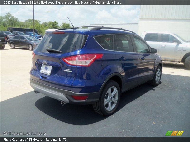 Deep Impact Blue Metallic / Medium Light Stone 2013 Ford Escape SE 1.6L EcoBoost