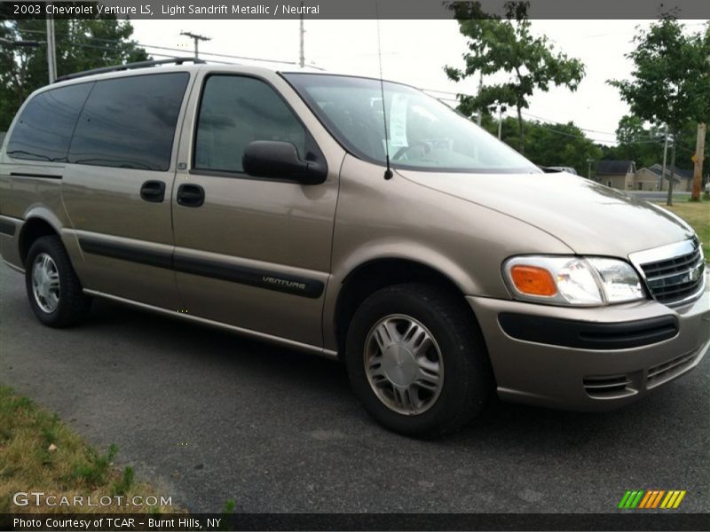 Light Sandrift Metallic / Neutral 2003 Chevrolet Venture LS