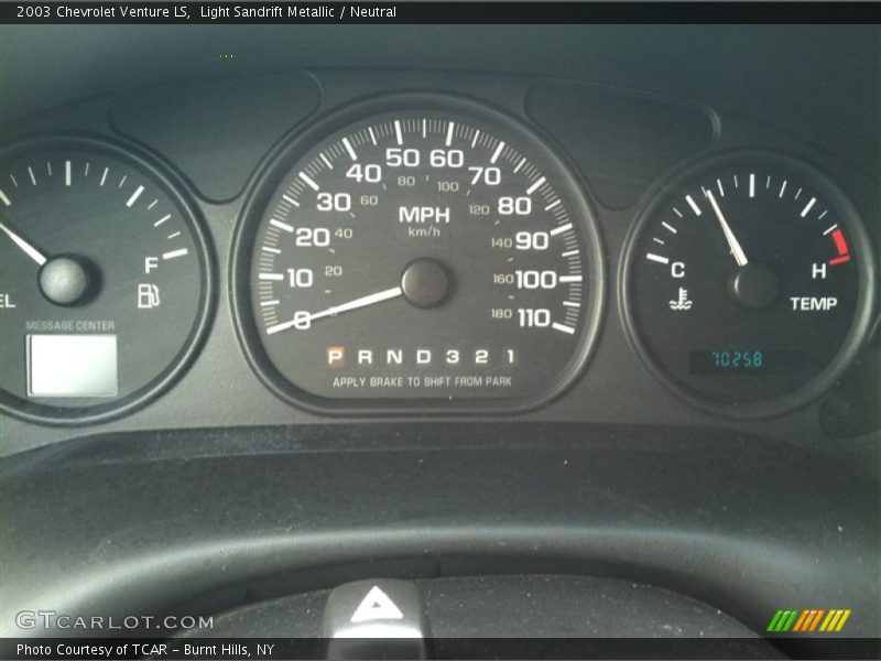 Light Sandrift Metallic / Neutral 2003 Chevrolet Venture LS