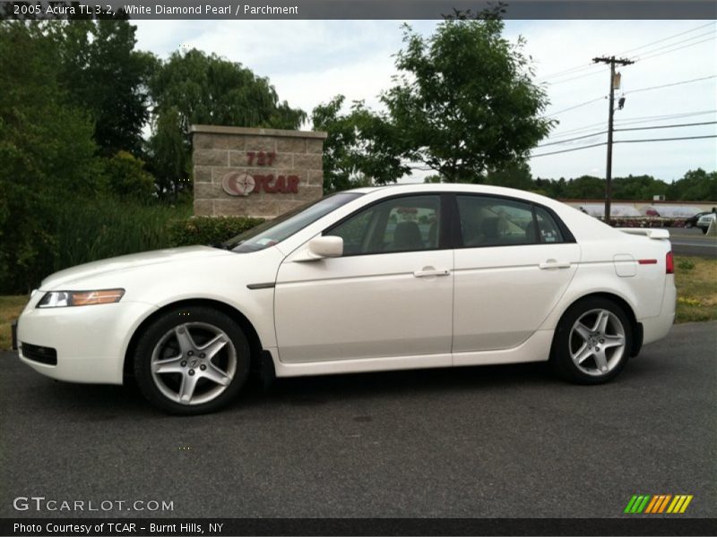 White Diamond Pearl / Parchment 2005 Acura TL 3.2