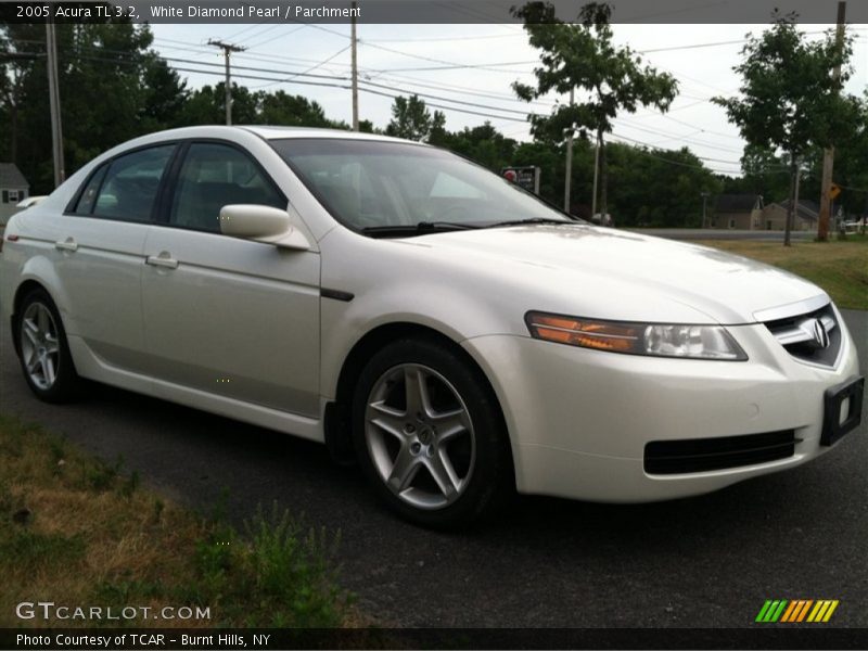 White Diamond Pearl / Parchment 2005 Acura TL 3.2