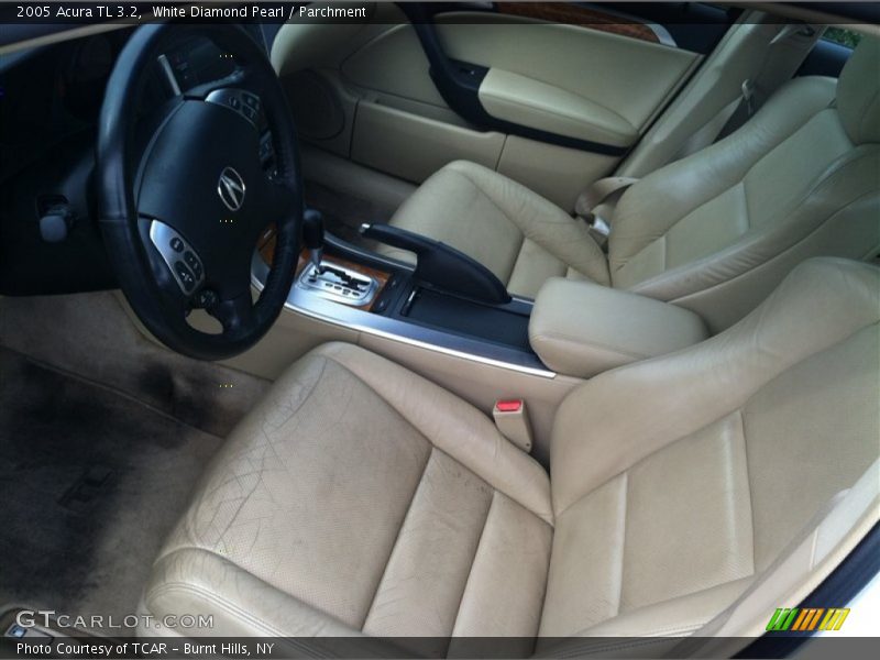 White Diamond Pearl / Parchment 2005 Acura TL 3.2