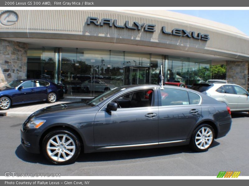Flint Gray Mica / Black 2006 Lexus GS 300 AWD