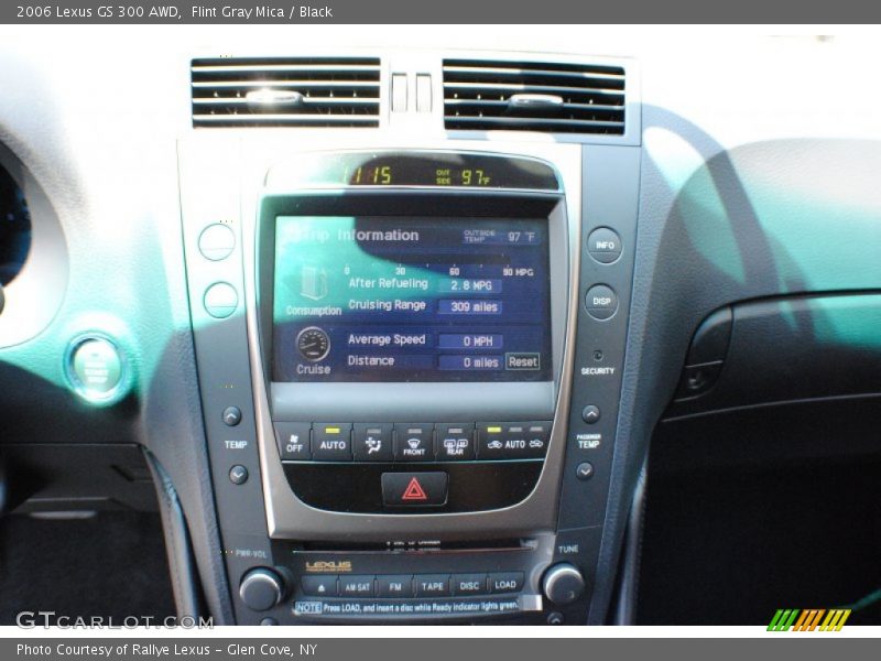 Flint Gray Mica / Black 2006 Lexus GS 300 AWD