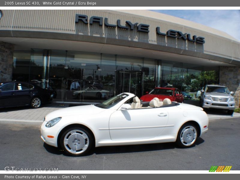 White Gold Crystal / Ecru Beige 2005 Lexus SC 430