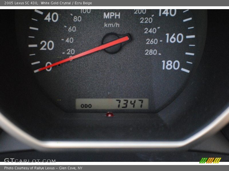 White Gold Crystal / Ecru Beige 2005 Lexus SC 430