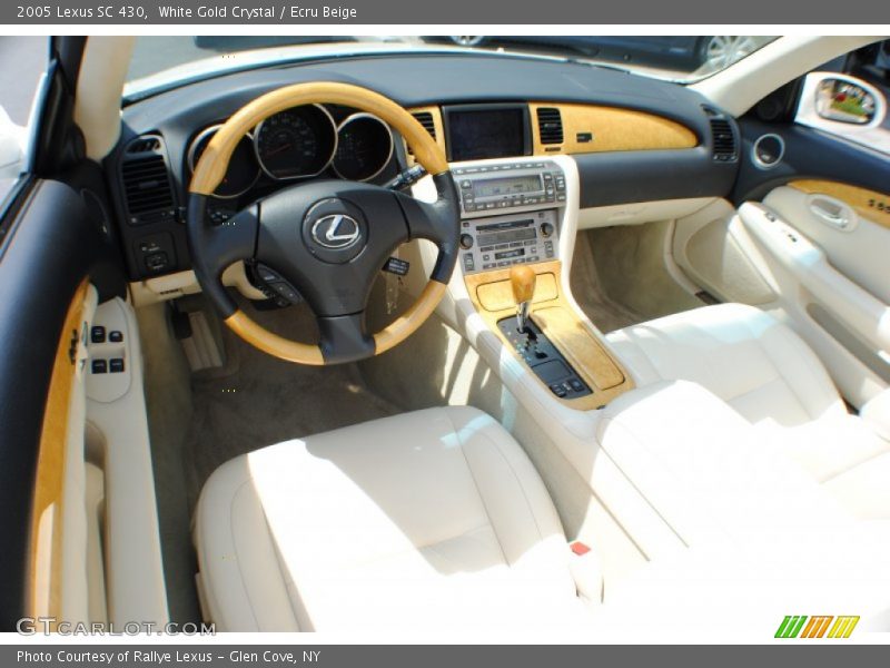White Gold Crystal / Ecru Beige 2005 Lexus SC 430