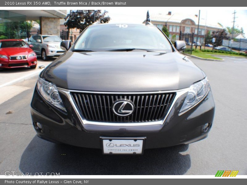 Truffle Brown Mica / Black/Brown Walnut 2010 Lexus RX 350 AWD