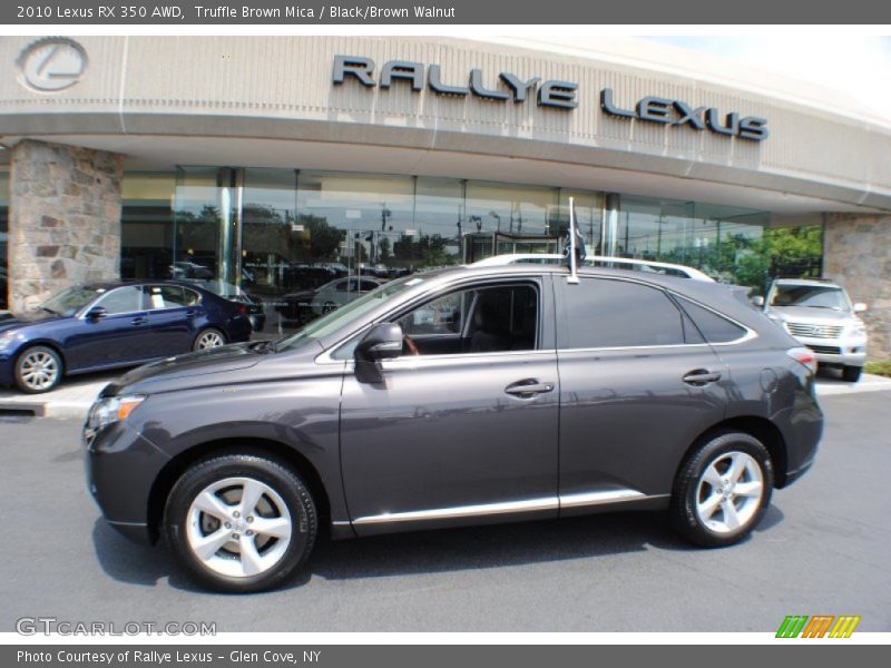 Truffle Brown Mica / Black/Brown Walnut 2010 Lexus RX 350 AWD