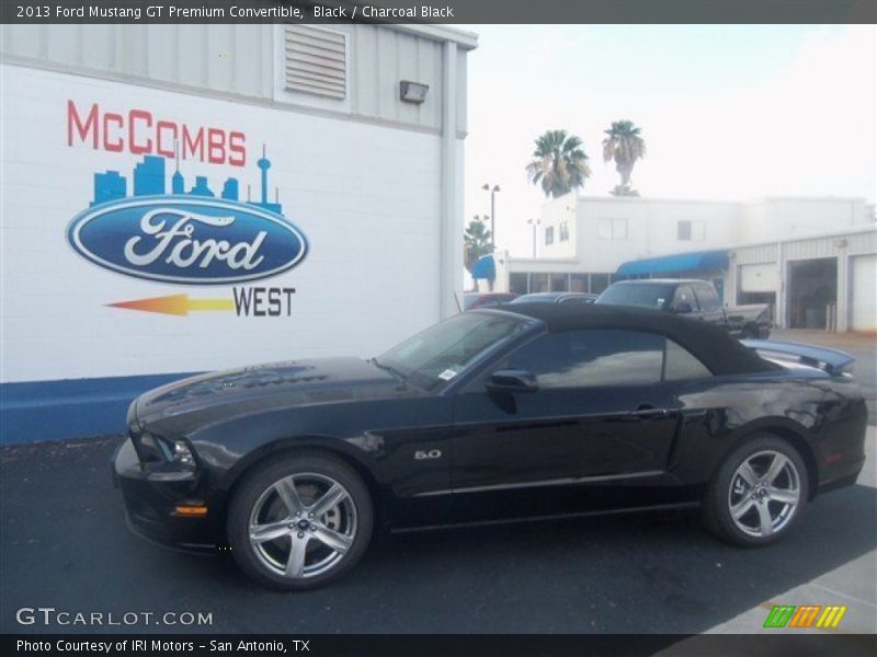 Black / Charcoal Black 2013 Ford Mustang GT Premium Convertible