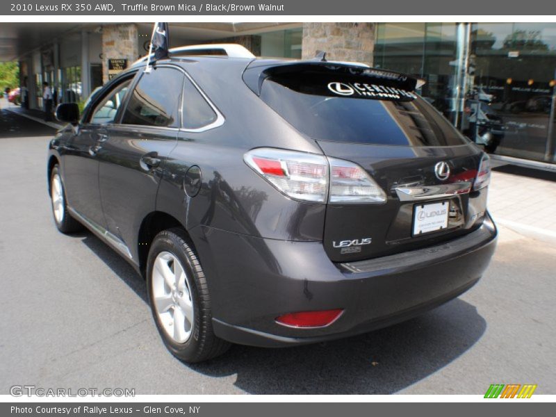 Truffle Brown Mica / Black/Brown Walnut 2010 Lexus RX 350 AWD