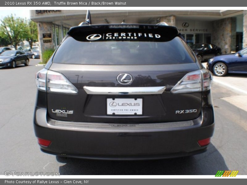Truffle Brown Mica / Black/Brown Walnut 2010 Lexus RX 350 AWD