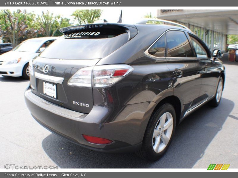 Truffle Brown Mica / Black/Brown Walnut 2010 Lexus RX 350 AWD