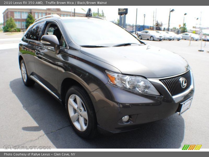 Truffle Brown Mica / Black/Brown Walnut 2010 Lexus RX 350 AWD