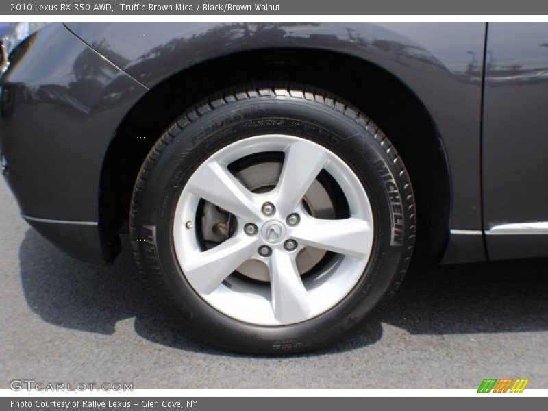 Truffle Brown Mica / Black/Brown Walnut 2010 Lexus RX 350 AWD