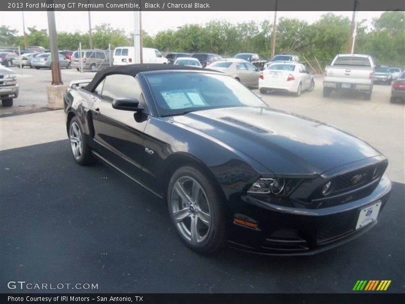 Black / Charcoal Black 2013 Ford Mustang GT Premium Convertible