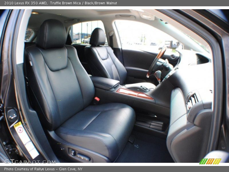 Truffle Brown Mica / Black/Brown Walnut 2010 Lexus RX 350 AWD