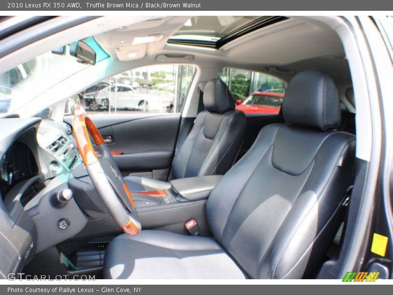 Truffle Brown Mica / Black/Brown Walnut 2010 Lexus RX 350 AWD