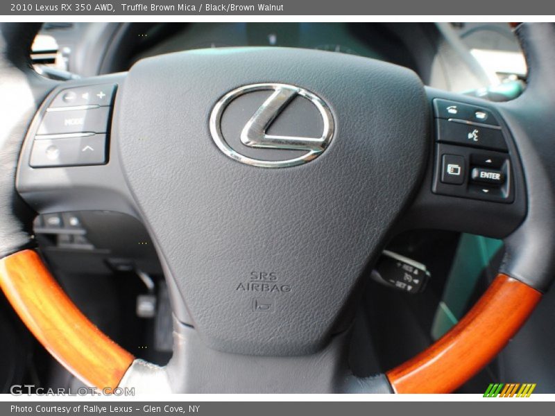 Truffle Brown Mica / Black/Brown Walnut 2010 Lexus RX 350 AWD
