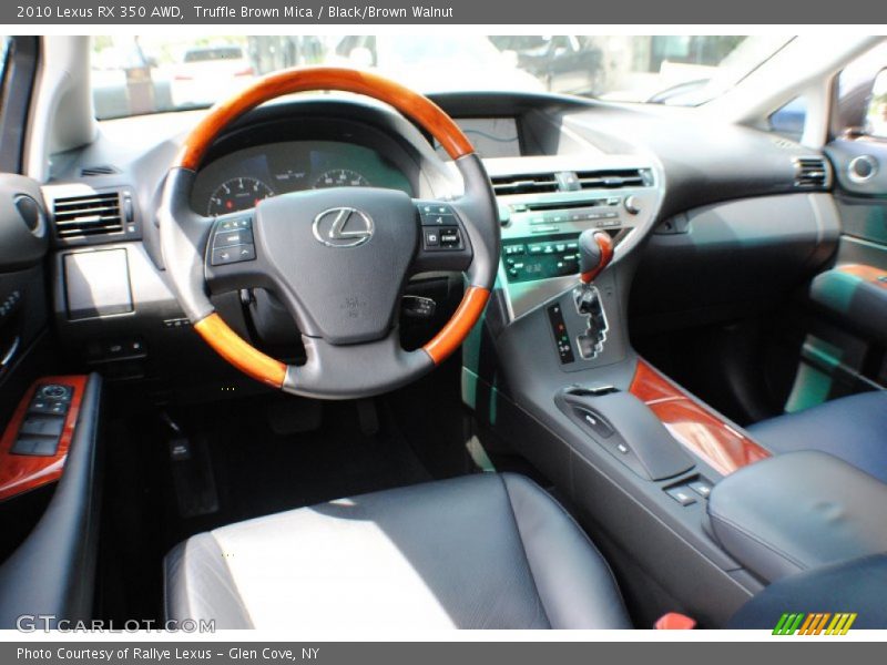 Truffle Brown Mica / Black/Brown Walnut 2010 Lexus RX 350 AWD