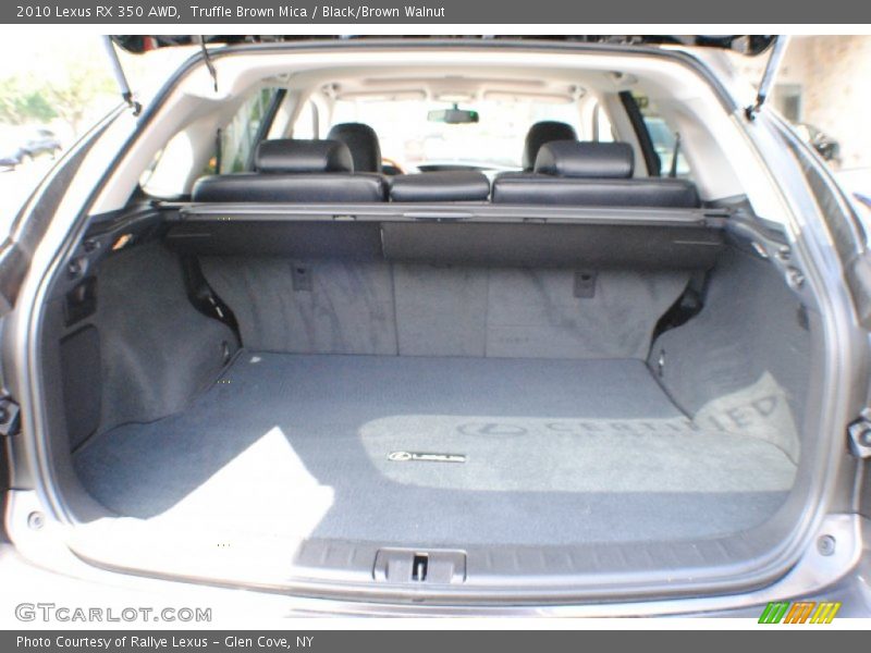 Truffle Brown Mica / Black/Brown Walnut 2010 Lexus RX 350 AWD