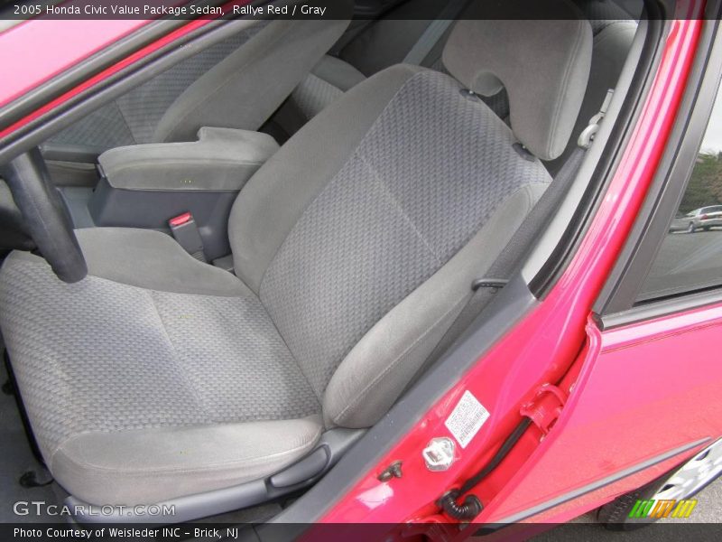 Rallye Red / Gray 2005 Honda Civic Value Package Sedan