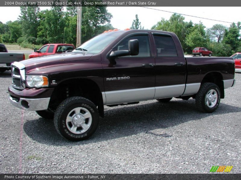 Deep Molten Red Pearl / Dark Slate Gray 2004 Dodge Ram 2500 SLT Quad Cab 4x4