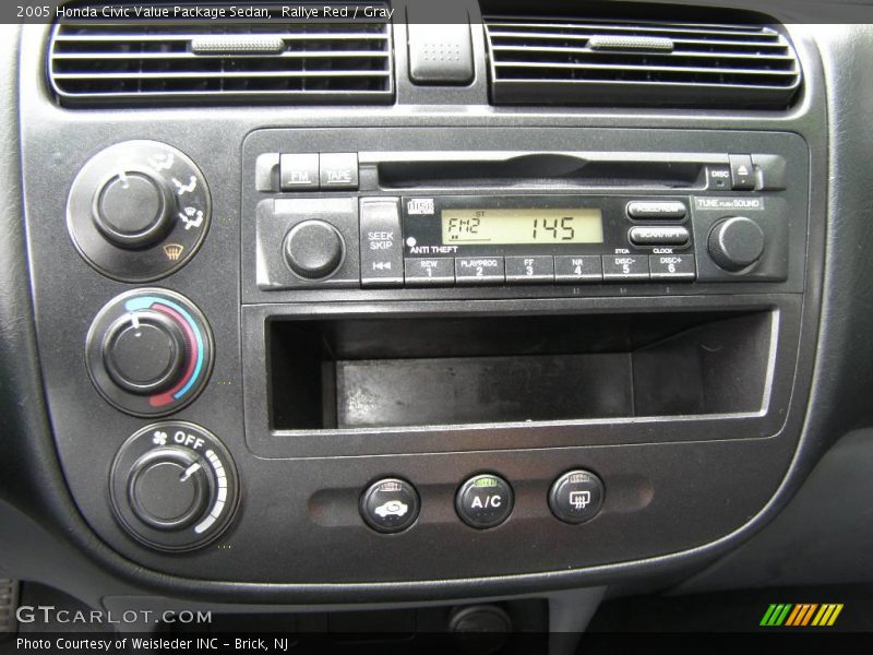 Rallye Red / Gray 2005 Honda Civic Value Package Sedan