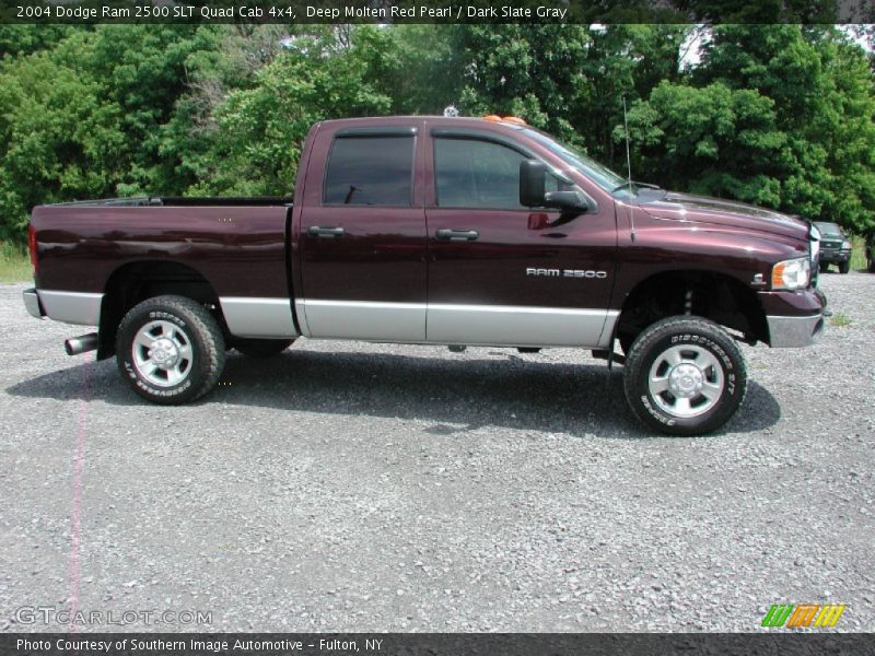 Deep Molten Red Pearl / Dark Slate Gray 2004 Dodge Ram 2500 SLT Quad Cab 4x4