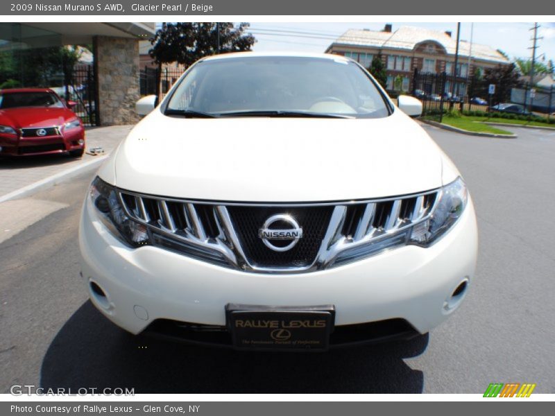 Glacier Pearl / Beige 2009 Nissan Murano S AWD