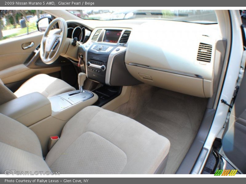 Glacier Pearl / Beige 2009 Nissan Murano S AWD