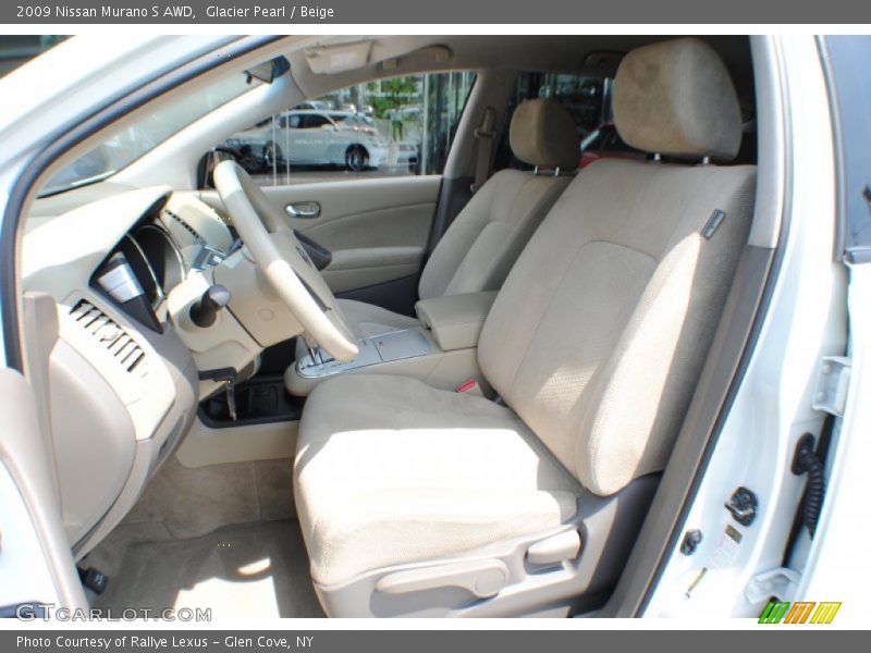 Glacier Pearl / Beige 2009 Nissan Murano S AWD