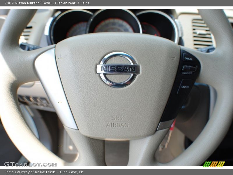Glacier Pearl / Beige 2009 Nissan Murano S AWD