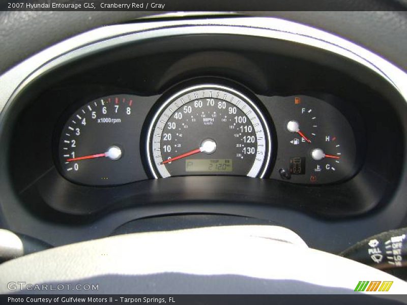 Cranberry Red / Gray 2007 Hyundai Entourage GLS