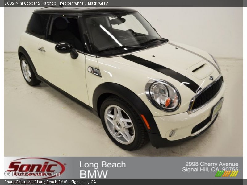 Pepper White / Black/Grey 2009 Mini Cooper S Hardtop