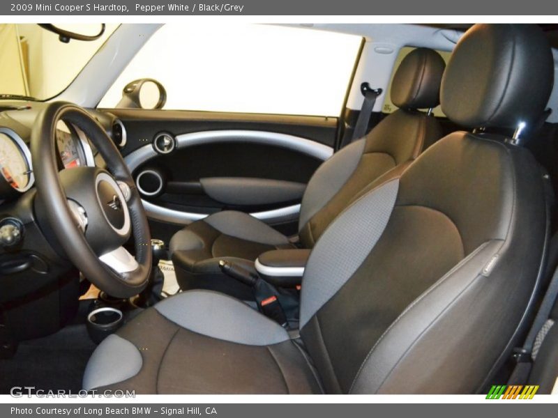 Pepper White / Black/Grey 2009 Mini Cooper S Hardtop