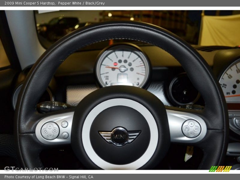 Pepper White / Black/Grey 2009 Mini Cooper S Hardtop