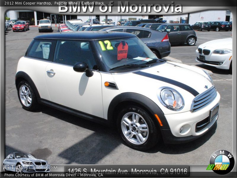 Pepper White / Carbon Black 2012 Mini Cooper Hardtop