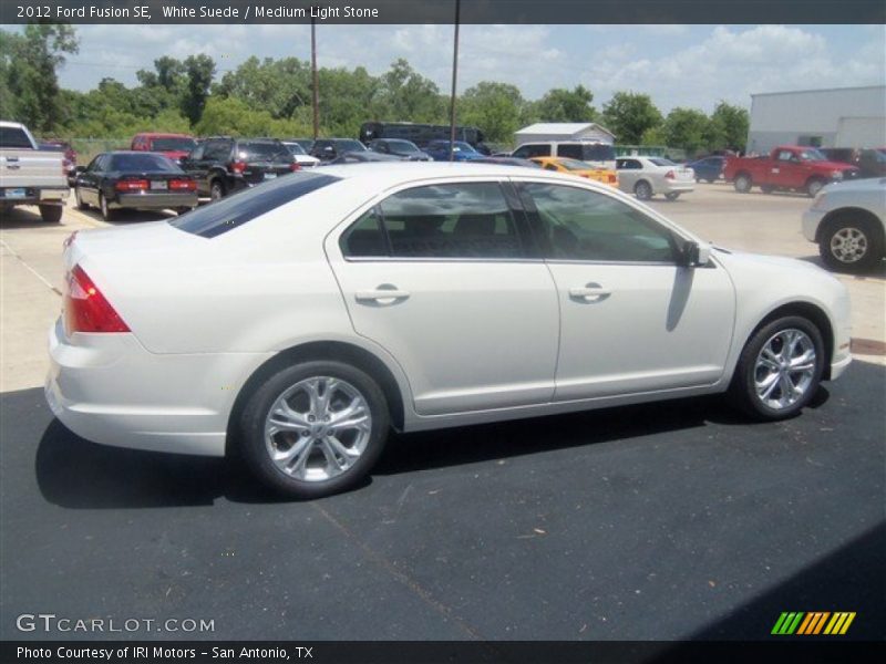 White Suede / Medium Light Stone 2012 Ford Fusion SE