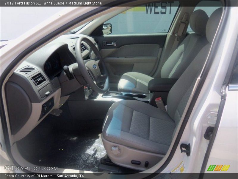 White Suede / Medium Light Stone 2012 Ford Fusion SE